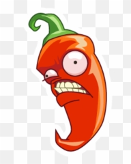 Plants Vs Zombies Jalapeno Sticker - Sticker Mania Emoji,Valorant Emoji Stickers