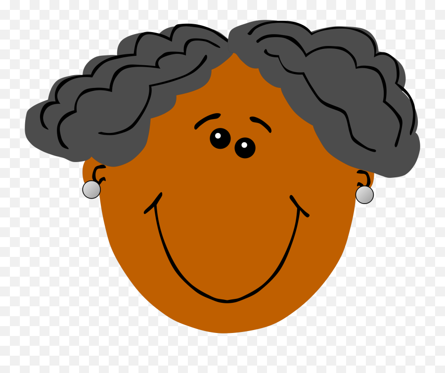 Headsmileyplant Png Clipart - Royalty Free Svg Png Black Grandma Clip Art Emoji,Grandma Emoji