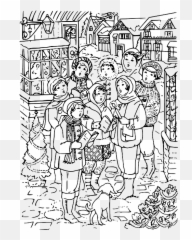 Free Photo Christmas Carolers Singers - Christmas Carol Coloring Pages To Print Emoji,The Emotions Christmas Songs