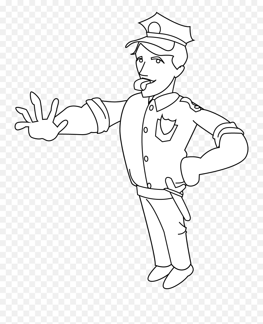 Free Police Officer Clip Art Black And White Download Free - Police Officer Clip Art Black And White Emoji,Cop Emoji