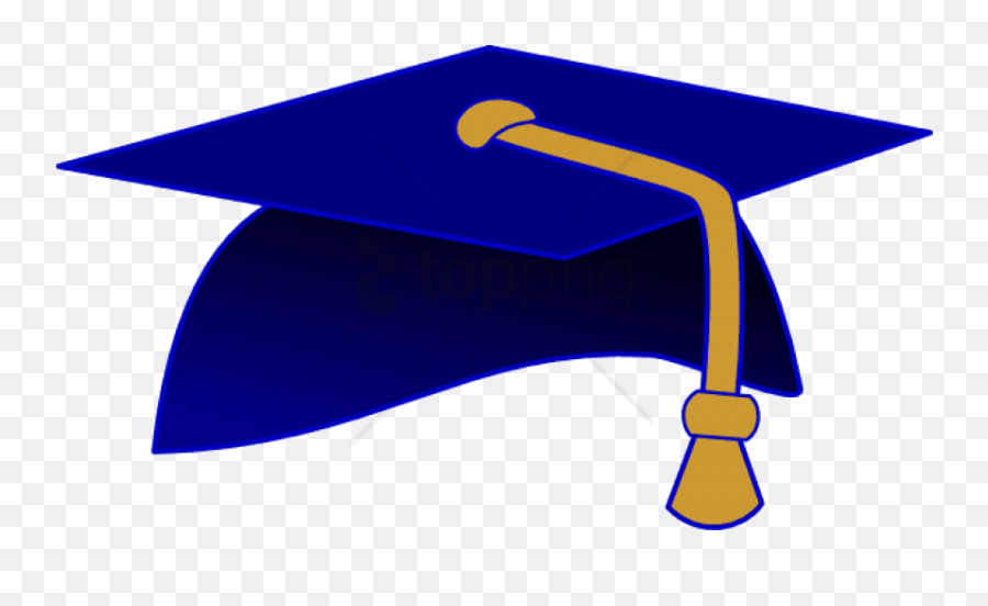 Free Png Gold Graduation Cap Png Png Image With Transparent - Graduation Cap Clipart Blue Emoji,Blue Cap Emoji