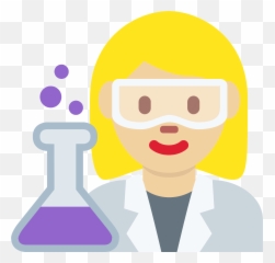 Woman Scientist Emoji Clipart - Science,Flask Emoji