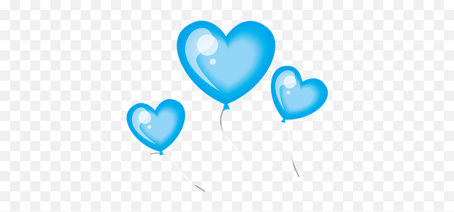 90 Free Helium U0026 Balloon Illustrations - Pixabay Ballon Blau Clipart Emoji,Emoji Heart Balloons