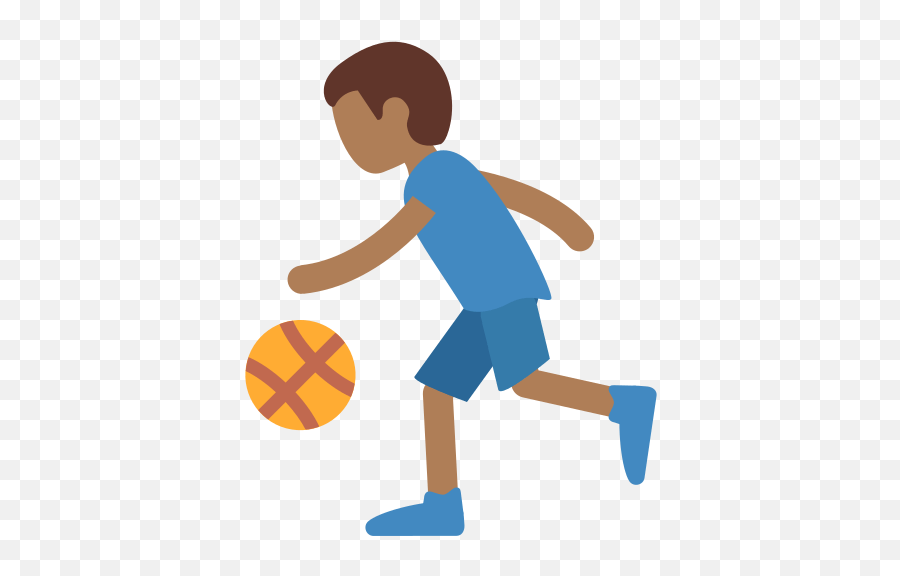 Person Bouncing Ball Emoji With - Bouncing A Ball Cartoon,Basketball Emojis