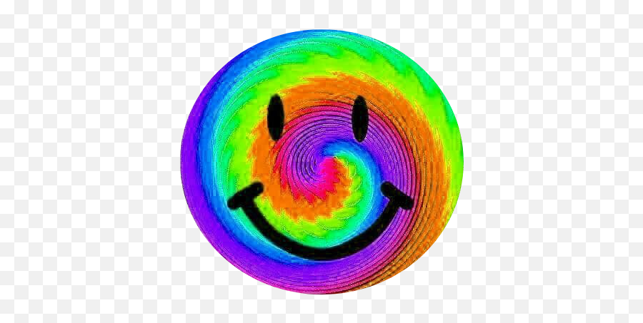 Rainbow Psychedelic Trippy Sticker By Emoji,Psychedelic Emoji