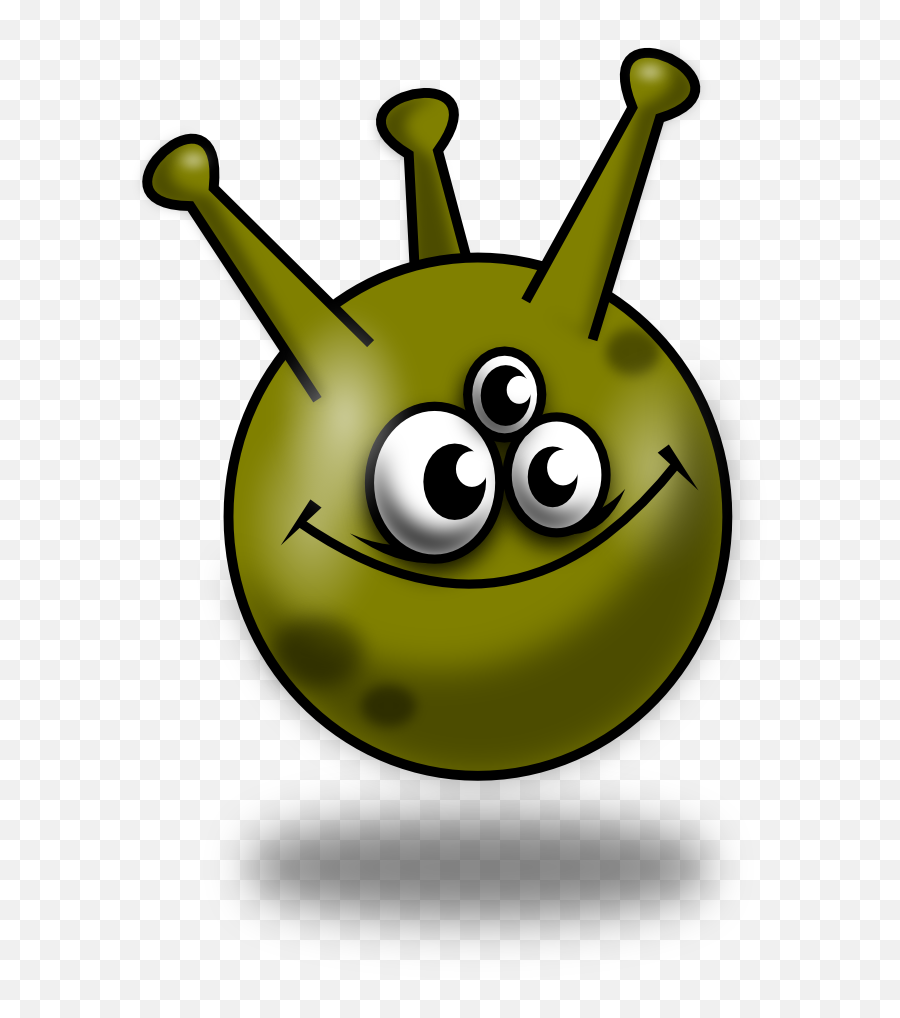 Creative Commons Clip Art Monster - Green Monster Round Emoji,Creative Art Emoticon