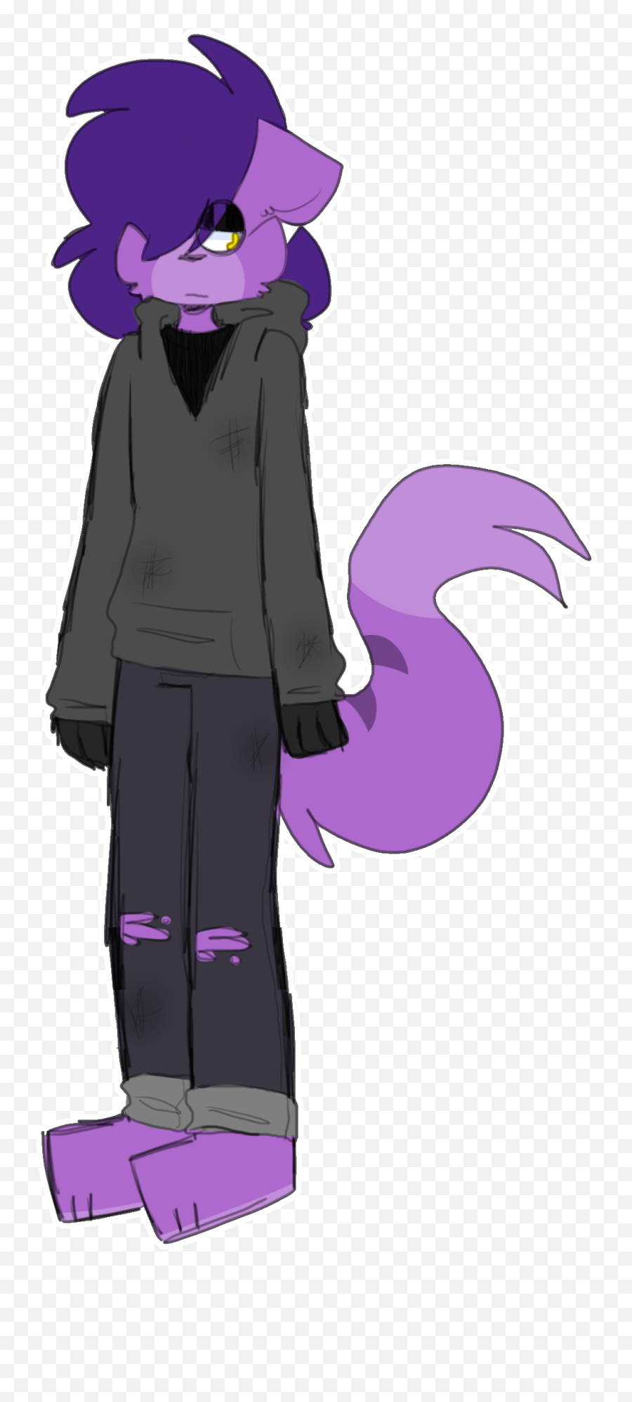 Purple Cat Blue A Purple Life Wiki Fandom - Fictional Character Emoji,Ex-husband Attention Purple Emotion