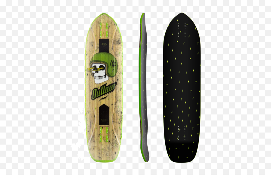 Moonshine Mfg 2018 Elixir Longboard - Moonshine Mfg Outlaw Emoji,Emotion Ship Elixir