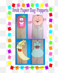 Eslefl Preschool Teachers January 2016 - Paper Fruit Finger Puppets Emoji,Fruit Emotions Book