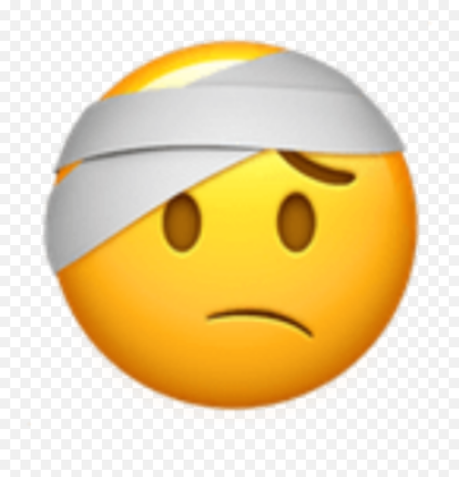 Iphoneemoji Emojiiphone Emoji Sticker - Head Bandage Emoji,Ill Emoji Pictures