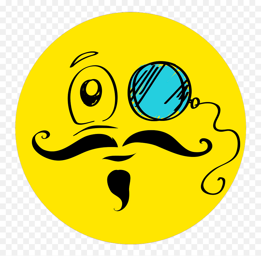 Smart Smiley Clipart Free Download Transparent Png Creazilla - Icono Gracioso Emoji,Emoji Face With A Mustache And Sunglasses