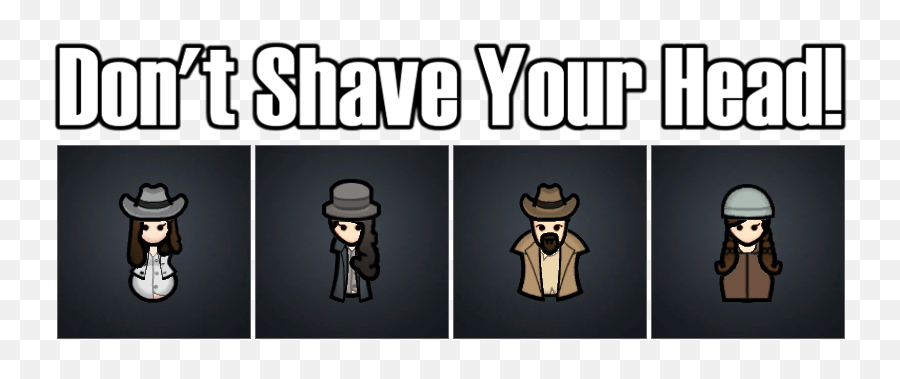 10 Donu0027t Shave Your Head - V100 Fictional Character Emoji,Rimworld Colonist Emoticons