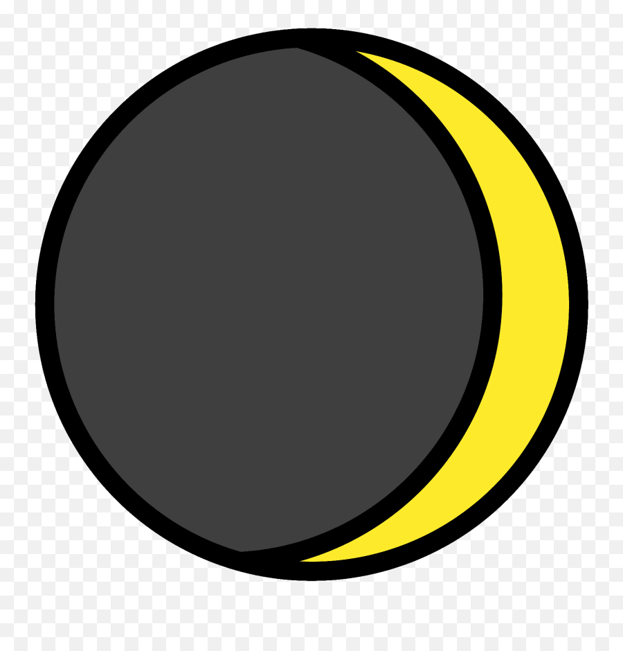 Waxing Crescent Moon Emoji Clipart Free Download - Dot,Moon Emoji