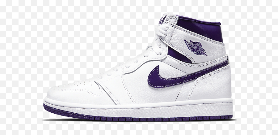 Air Jordan 1 Wmns Court Purple Sneakers Matching Tees Outfit - Jordan 1 Metallic Purple Emoji,Purple Monster Emojis