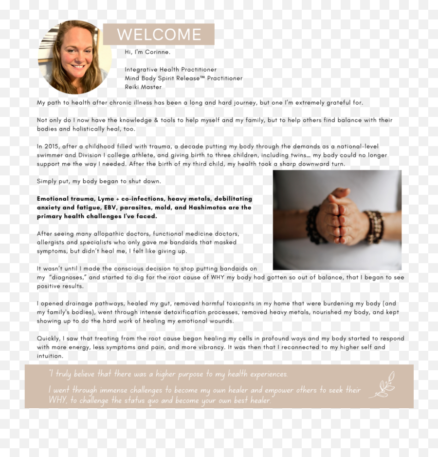 Welcome - Corinne Roth Wellness Language Emoji,Bracelt That Tekks Ithers Emotions