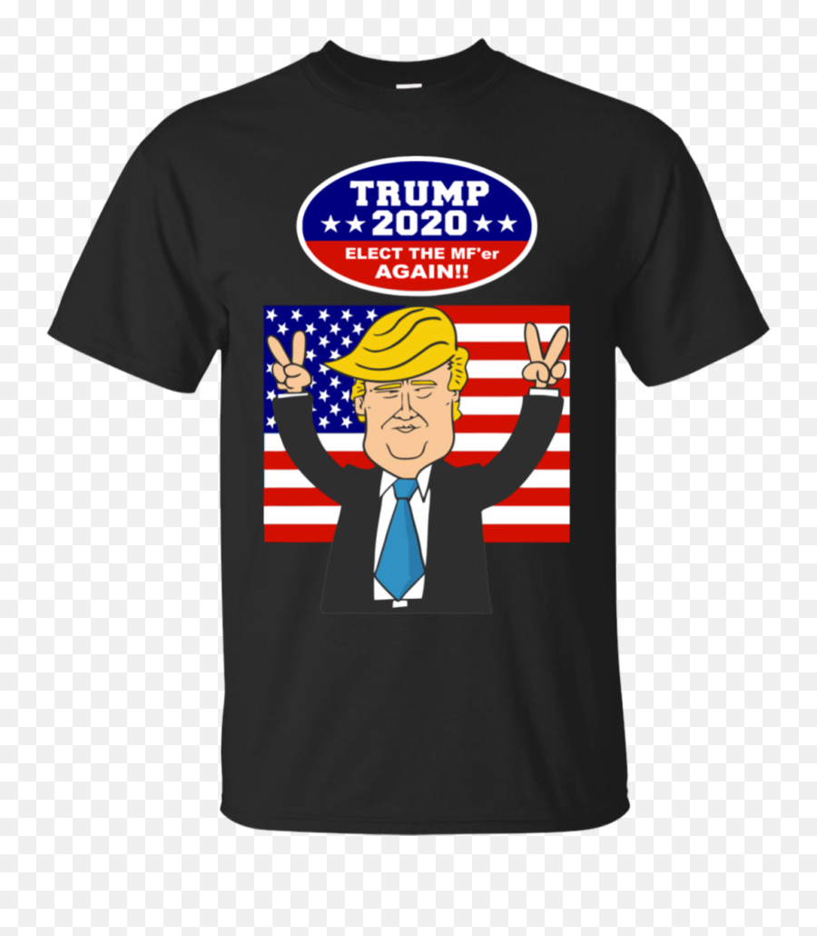 Trump 2020 Elect The Mfer Again Tee Shirt - Funny Hiking T Shirts Emoji,Emoji Movie Trump