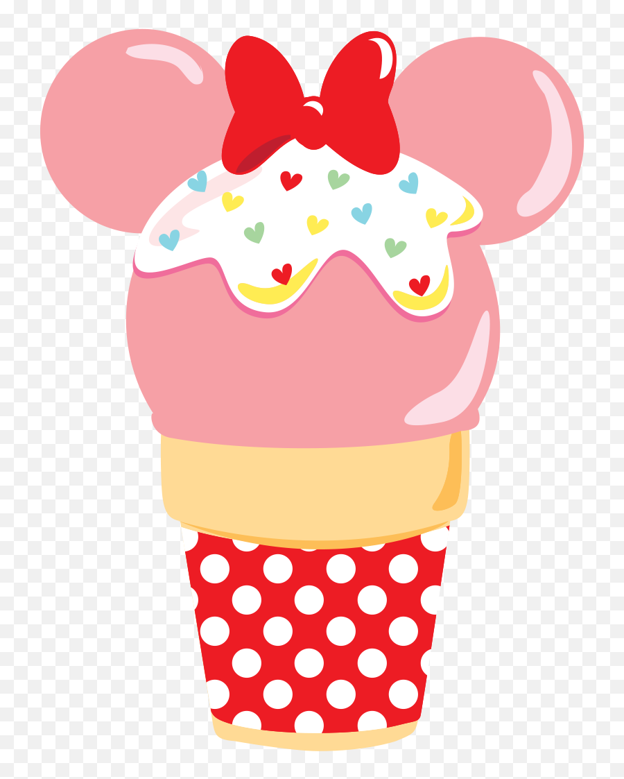 Cupcake Clipart Png - Minniecupcake Png Minnie Mouse Minnie Mouse Ice Cream Clipart Emoji,Cupcake Emoji Iphone