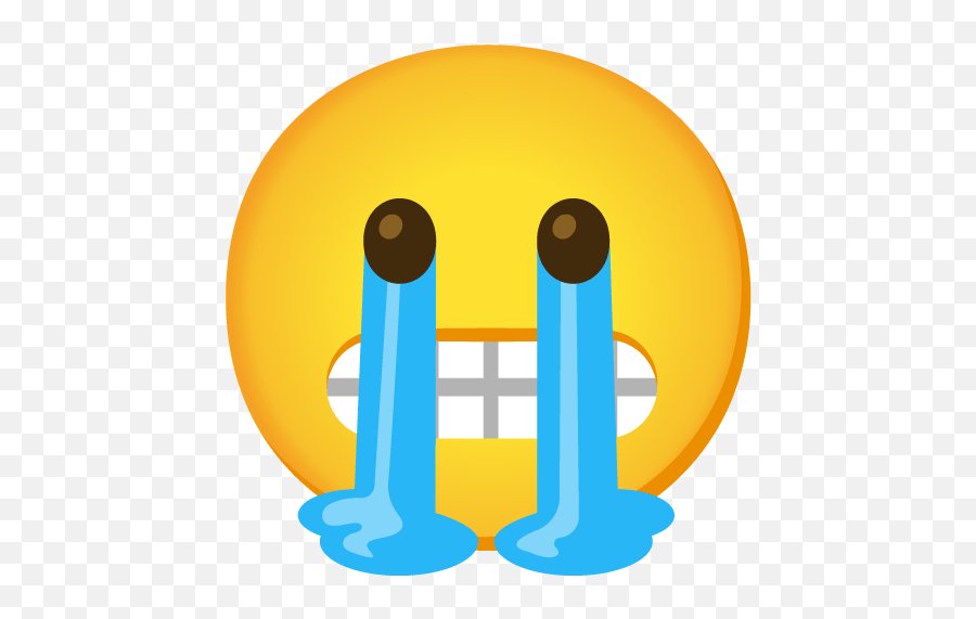 Emoji Mashup Bot On Twitter Grimacing In - Tears U003du2026,Emoji Grimace Large