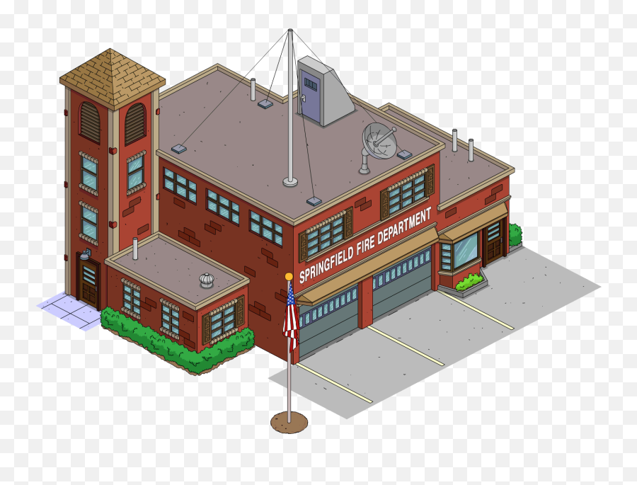 Springfield Fire Department The Simpsons Tapped Out Wiki - Simpsons Tapped Out Fire Station Emoji,Simpsons Tapped Out Wiki Homer Emoticons