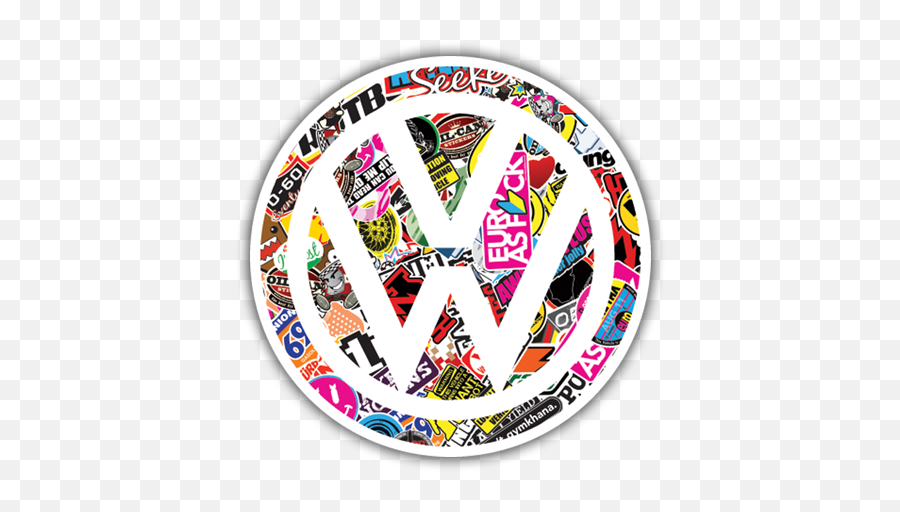 Individual Sticker Bomb Stickers - Euro Logo Volkswagen Emoji,Shocker Emoji Iphone