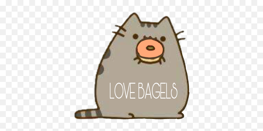 Bagel Sticker Challenge On Picsart Emoji,Cat Holding Sign Emoticon