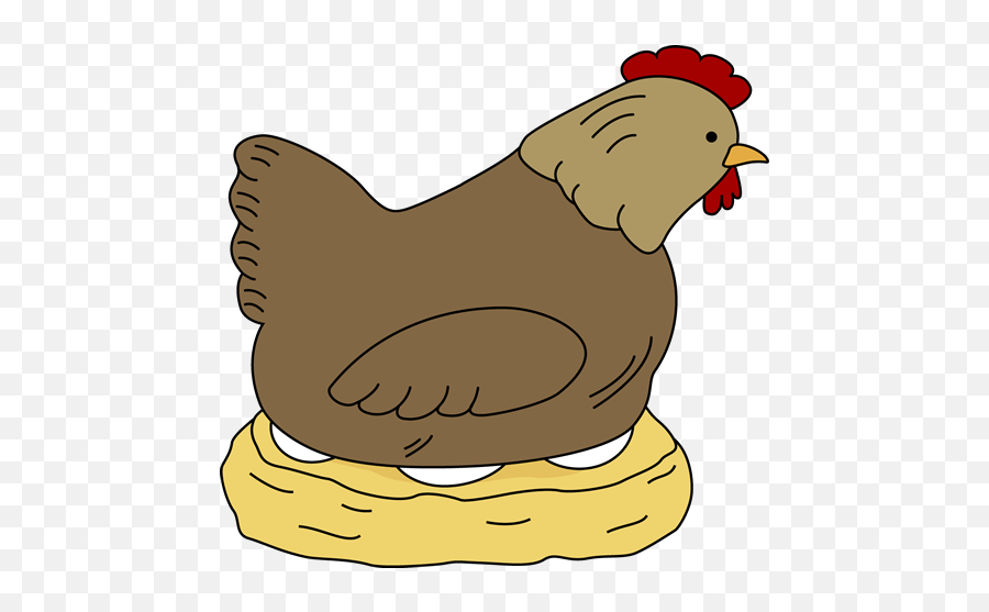 Chicken In Nest Clipart - Clip Art Library Emoji,Single Animal Emojis Chicken