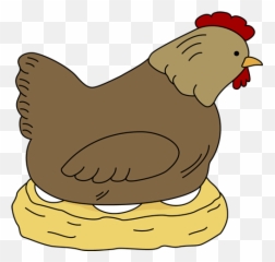 Chicken In Nest Clipart - Clip Art Library Emoji,Single Animal Emojis Chicken