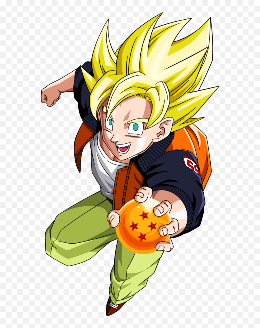 Son Gokutécnicas Y Habilidades Personajes De Dragon Ball Emoji,Super Saiyen Emoticon