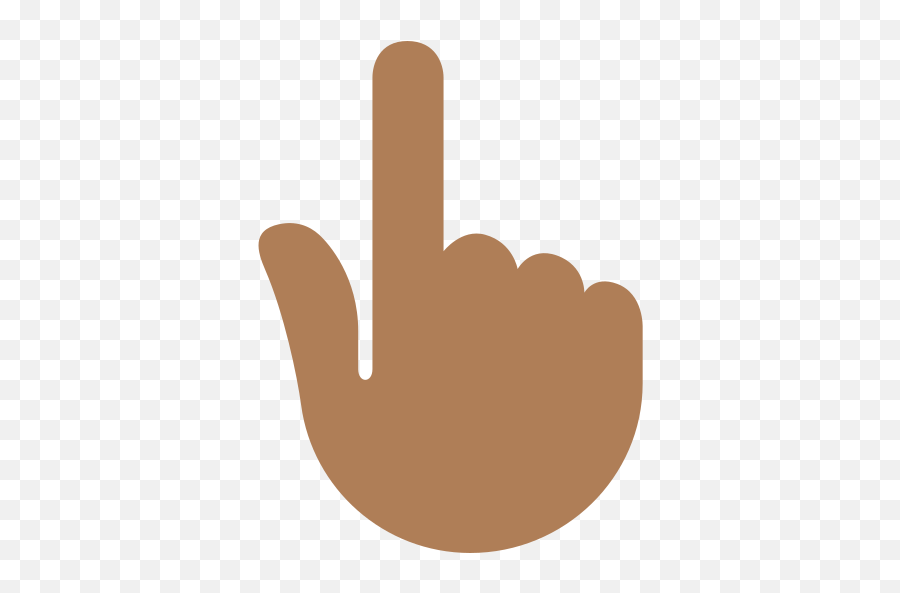 Hand With Raised Index Finger Medium Dark Skin Tone Emoji,Christmas Emoji Brown