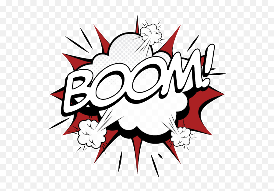 Explosion Boom Comic Illustration - Clipart Of An Explosion Emoji,Expolding Emoji Transparent