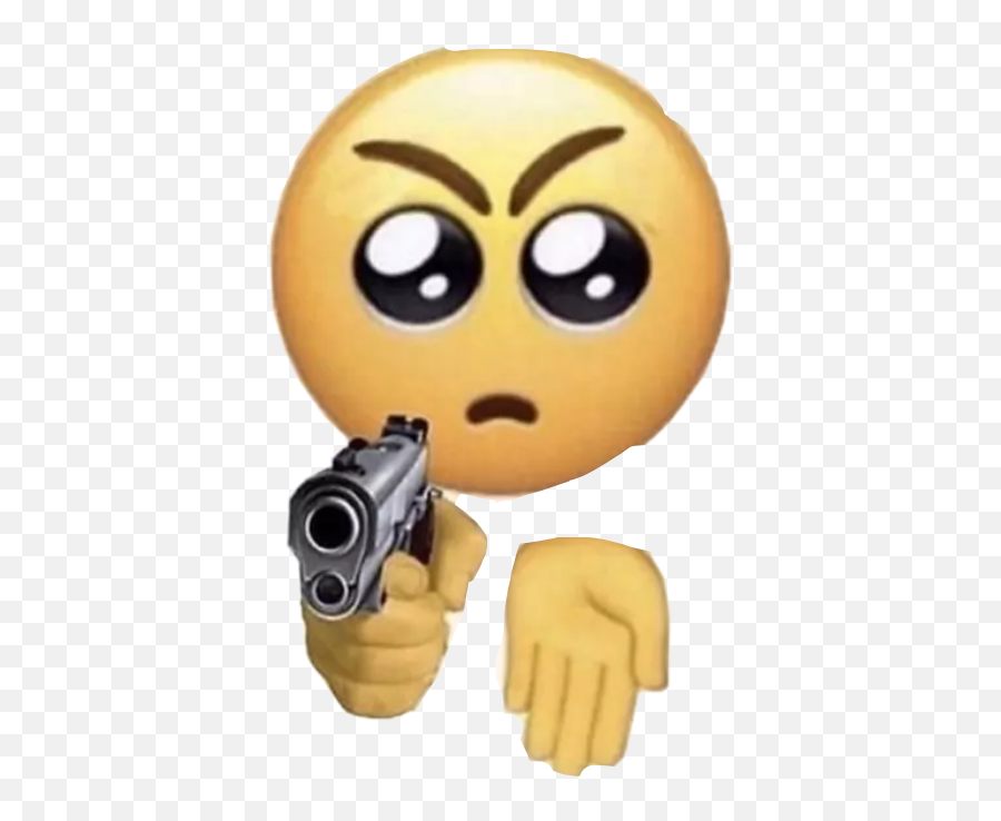 The Most Edited - Emoji Gun Hand Meme,Emoji Shooting Self