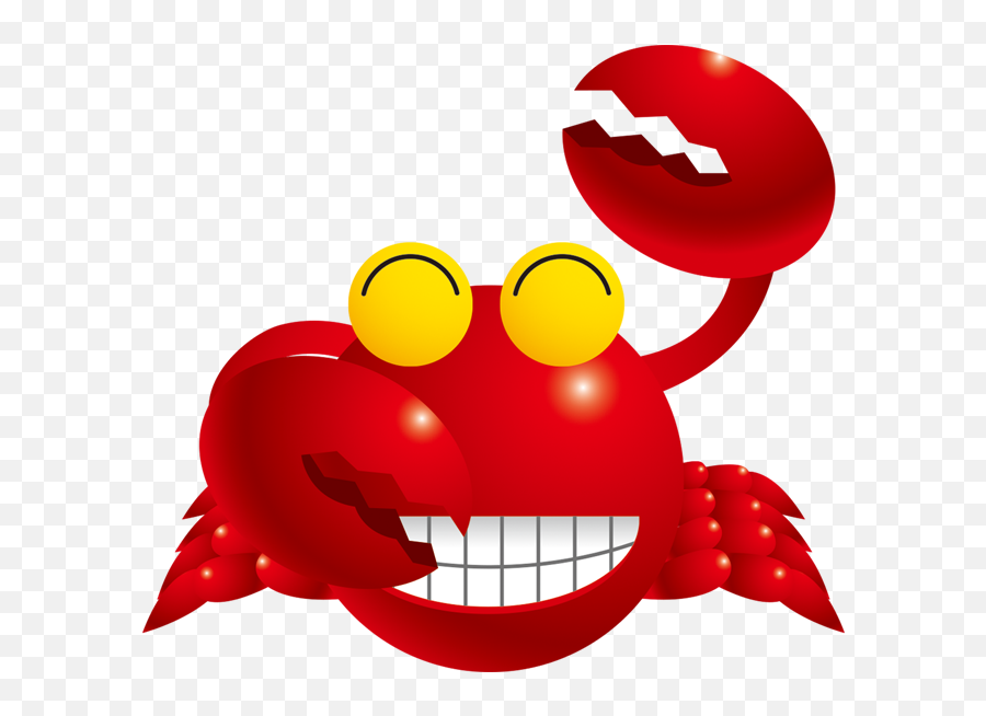 2016757 Seafood Clipart Happy Crab - Happy Emoji,Crab Emoticon