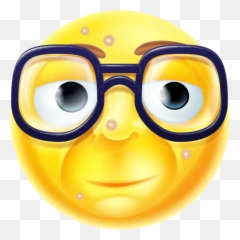 Geoimages - Smiley Lunette Intello Emoji,Dork Emoticon