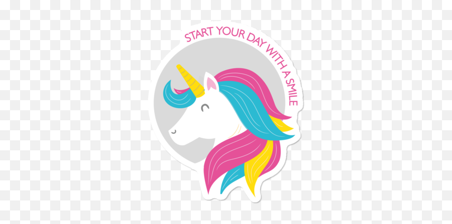 Unicorn Stickers Design By Humans Page 14 - Unicorn Emoji,Unicorn Emoji T Shirt