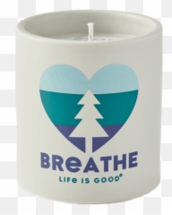 Accessories Breathe Heart Tree Soy Candle Life Is Good - Cylinder Emoji,Solid Heart Emoji