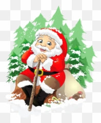 Imagem De Papai Noel Sentado Em Png Emoji,Facebook Santa Claus Emoticon