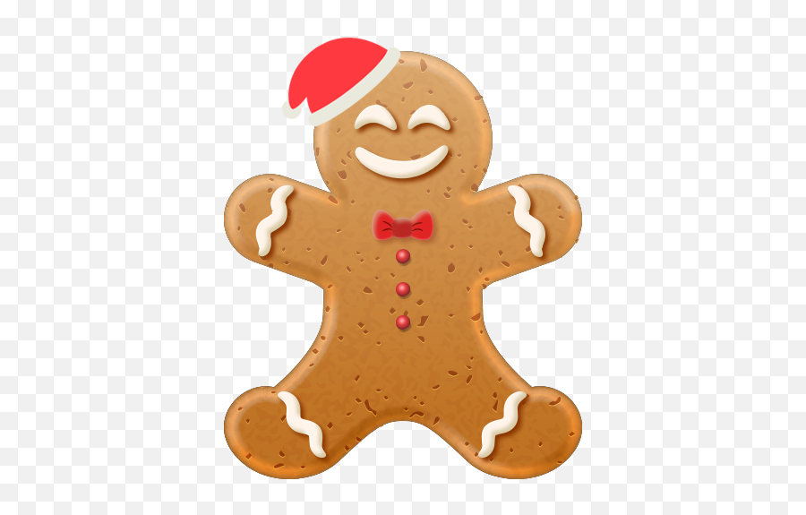 Christmas Gingerbread Emoji By Beijing Mavericks Link - Cartoon Transparent Gingerbread Man,Nerd Face Emoji