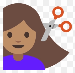 Person Getting Haircut Emoji Clipart - Emoticon De Un Niño Cortandose El Pelo,Persona Emojis