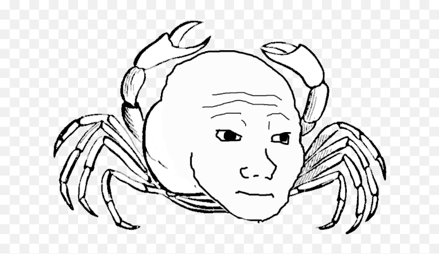 Image - Crab Black And White Emoji,Emotions Knowyourmeme
