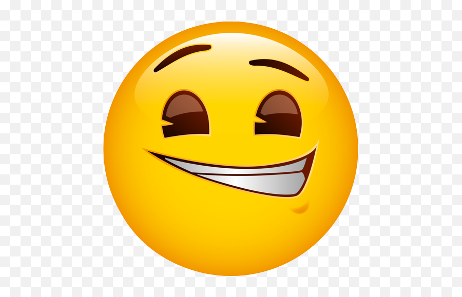 Lopsided Sneer Face - Happy Emoji,Mischievous Emoji
