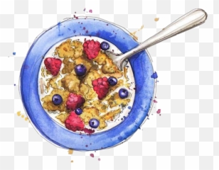 Cereal Sticker Challenge - Watercolour Food Artists Emoji,Cereal Emoji