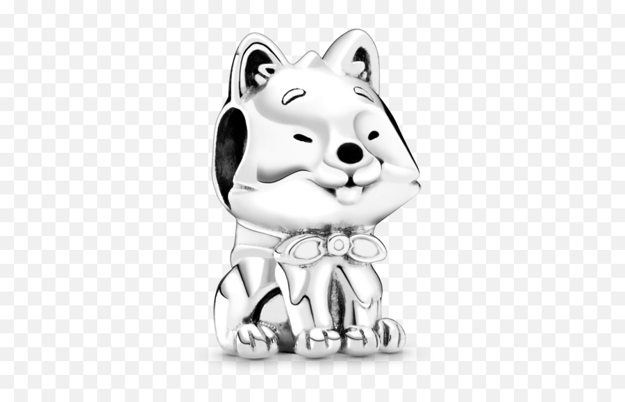 Charm Perro Akita Inu Japonés - Pandora Dog Charm Emoji,Emoticon Con Bandera De Mexico