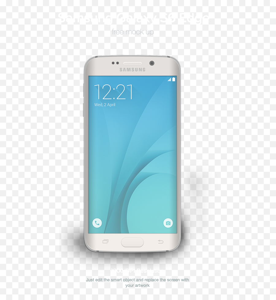 Galaxy S6 Edge Mockup - Galaxy S6 Edge Mockup Psd Emoji,Samsung 6 Edge Plus Texting Emoticons