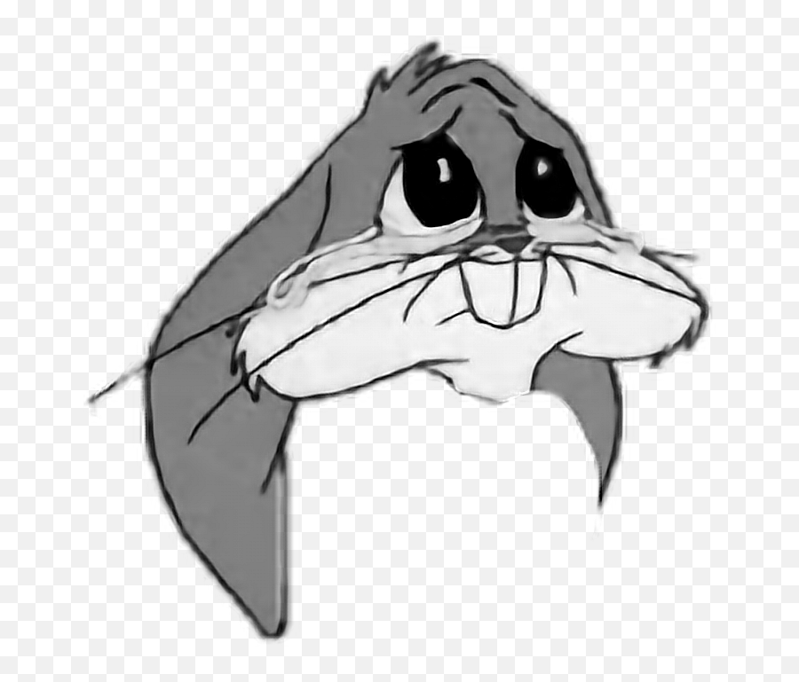 Bugsbunny Bunny Rabbit Sad Upset - Bugs Bunny Png Face Emoji,Sad Bunny Emoji