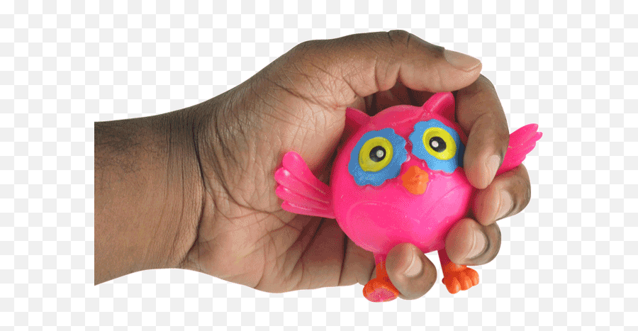 Squeeze 4in Owl Wwhite Foam Display Box 12pcs - Soft Emoji,Hoot Owl Emojis