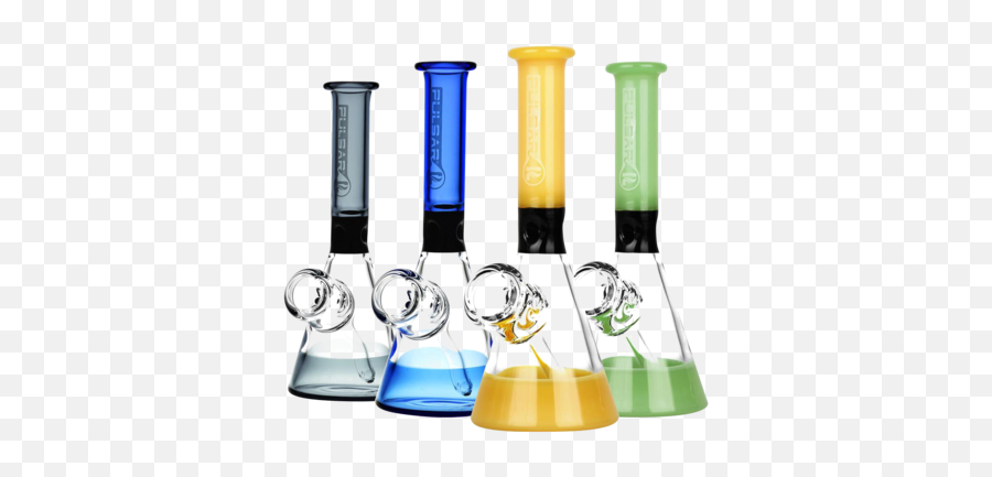 Pulsar Fixed Bowl Mini Beaker Bongs U0026 Water Pipes - Laboratory Flask Emoji,Beaker Emoji