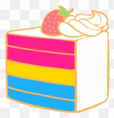 Pin Pansexual Pride Cake - Vertical Emoji,Strawbeary Emoticon Twitch Lordkat