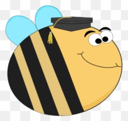 Cute Graduation Clip Art - Bee Graduation Cap Emoji,Happy Emotion Graduation