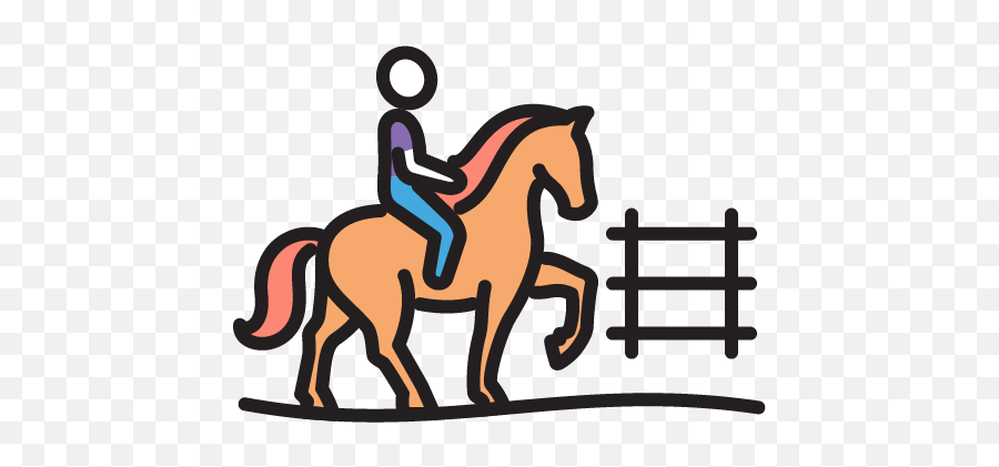 72nd Street Equestrian Park U2013 Parks U0026 Recreation - Bambu Silueta Marco Emoji,Riding On A Horse Emoji