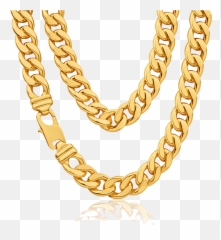 Thug Life Gold Chain Png Clipart - Gold Necklace Clipart Png Emoji,Chain Emojis Png